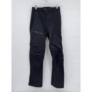 Patagonia Shell Rain Waterproof Ripstop H2no Rainshadow Pants Black XXS NEW
